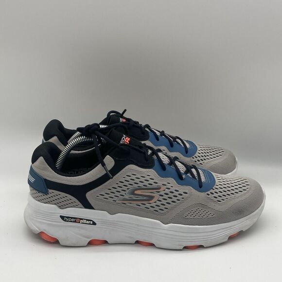 Mens Size 11 Skechers Go Run 7.0 Gray/Black Running Athletic Shoes 220644-GYMT - Picture 1 of 11